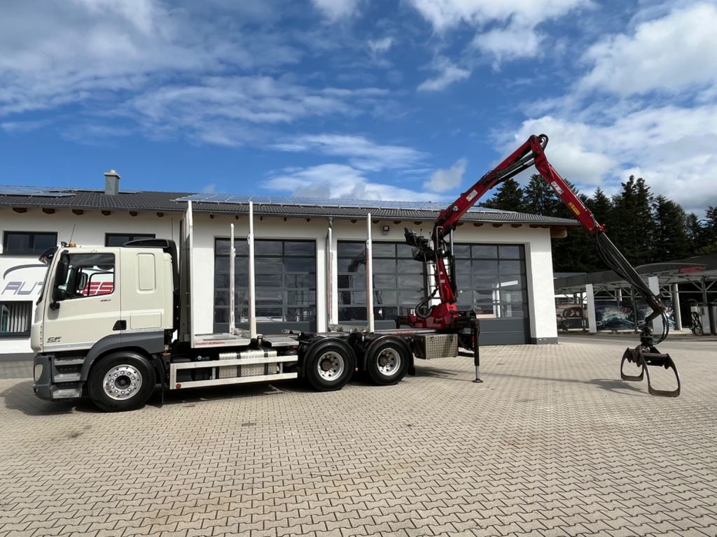 DAF CF 460 6x4 mit Riedler Holzaufb. Penz Kran 12Z - Timber truck, Crane truck: picture 1 DAF CF 460 6x4 mit Riedler Holzaufb. Penz Kran 12Z - Timber truck, Crane truck: picture 1