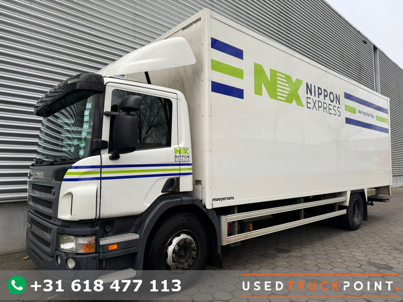 Scania P 230 / 3 seats / Manual Gearbox / Tail Lift / Belgium Truck - Box truck: picture 1 Scania P 230 / 3 seats / Manual Gearbox / Tail Lift / Belgium Truck - Box truck: picture 1