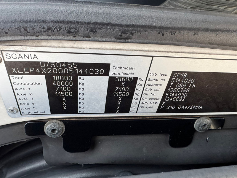 Tractor unit Scania P310 / Manual Gearbox / Klima / TUV: 5-2026 / Belgium Truck: picture 12 Tractor unit Scania P310 / Manual Gearbox / Klima / TUV: 5-2026 / Belgium Truck: picture 12
