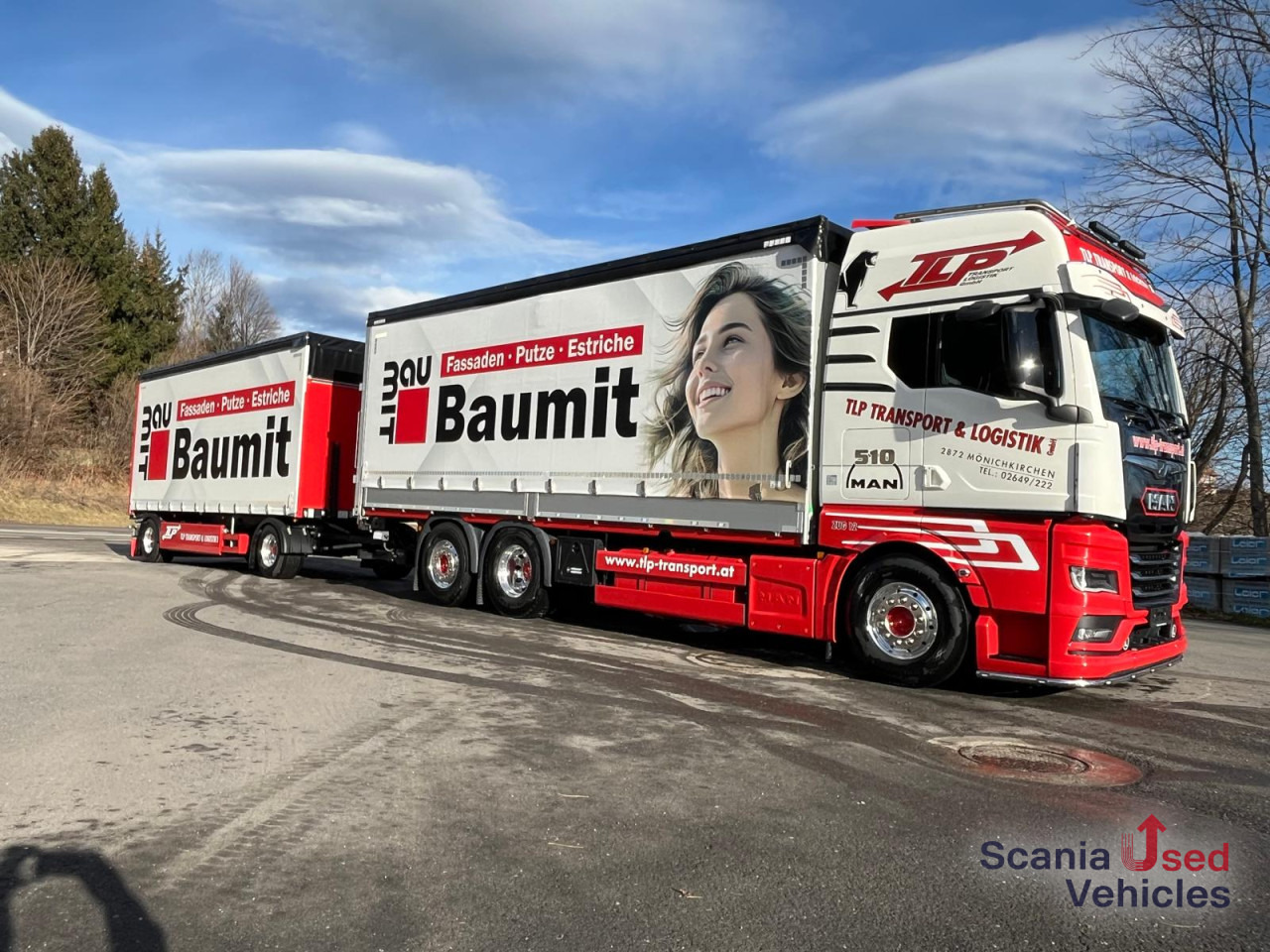 MAN TGX 26.510 6x2-4 LL Pritsche + Anhänger - Curtainsider truck: picture 2 MAN TGX 26.510 6x2-4 LL Pritsche + Anhänger - Curtainsider truck: picture 2