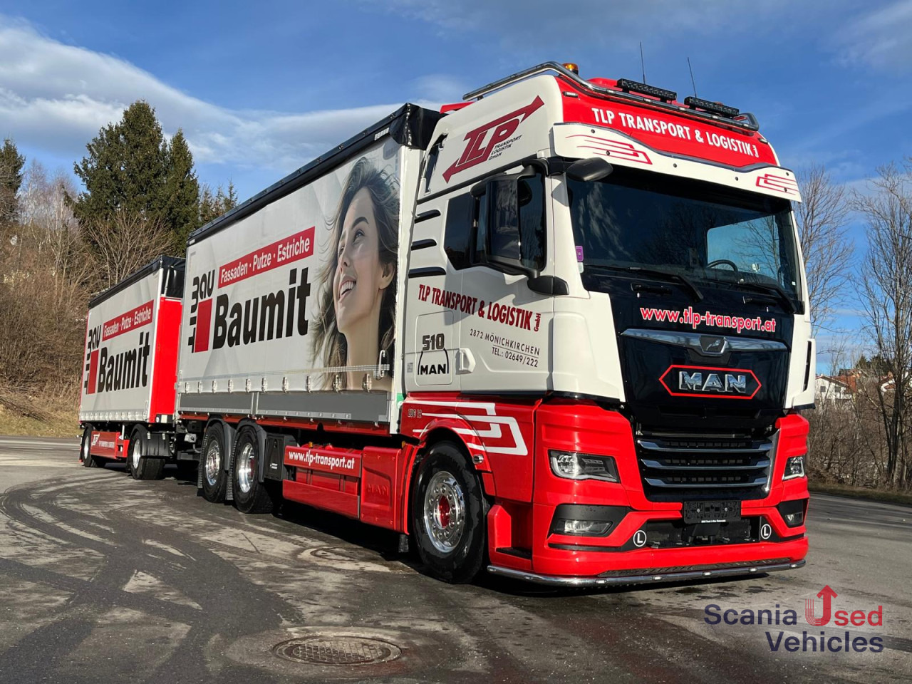 MAN TGX 26.510 6x2-4 LL Pritsche + Anhänger - Curtainsider truck: picture 1 MAN TGX 26.510 6x2-4 LL Pritsche + Anhänger - Curtainsider truck: picture 1