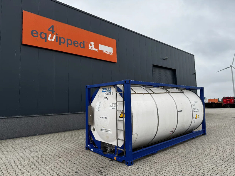 CIMC 20FT ISO, 25.050L / 1-COMP / 3 BAFFELS / T11 / 4 manholes / ADR valid until 04/2027 - Storage tank: picture 1 CIMC 20FT ISO, 25.050L / 1-COMP / 3 BAFFELS / T11 / 4 manholes / ADR valid until 04/2027 - Storage tank: picture 1