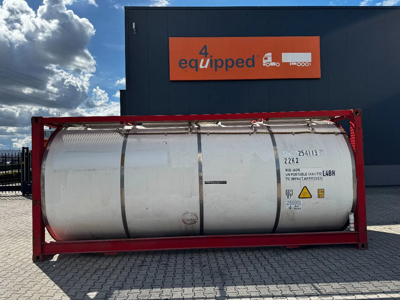 CIMC 20FT ISO, 25.050L / 1-COMP / 3 BAFFELS / T12 / 22K2 / 4 manholes / ADR valid until 11/2026 - Storage tank: picture 2 CIMC 20FT ISO, 25.050L / 1-COMP / 3 BAFFELS / T12 / 22K2 / 4 manholes / ADR valid until 11/2026 - Storage tank: picture 2
