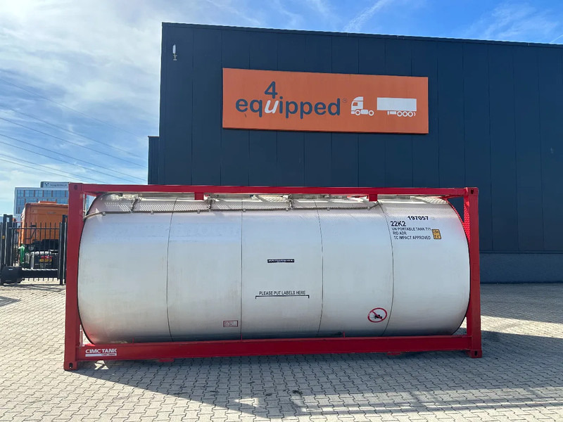 CIMC 20FT ISO, 25.080L/1-COMP/3 BAFFELS/4 covers, 5Y valid until 12/2026 - Storage tank: picture 2 CIMC 20FT ISO, 25.080L/1-COMP/3 BAFFELS/4 covers, 5Y valid until 12/2026 - Storage tank: picture 2