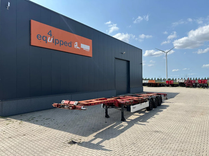 Krone 45FT HC, SAF + disc, extendable front+ rear+ bumper, NL-chassis - Container transporter/ Swap body semi-trailer: picture 1 Krone 45FT HC, SAF + disc, extendable front+ rear+ bumper, NL-chassis - Container transporter/ Swap body semi-trailer: picture 1