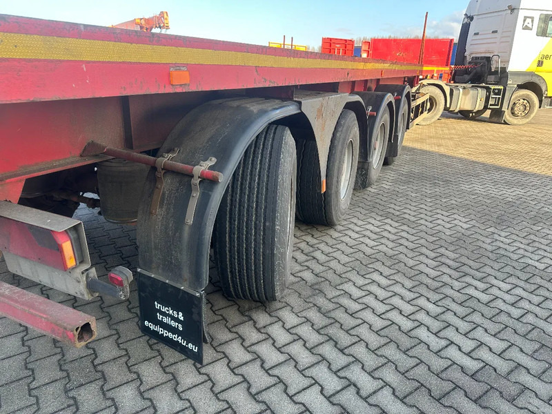 Dropside/ Flatbed semi-trailer MOL 62 tons Ballast trailer, 4 axles, 2 steering axles, Belgium- trailer, 70% tyres: picture 10