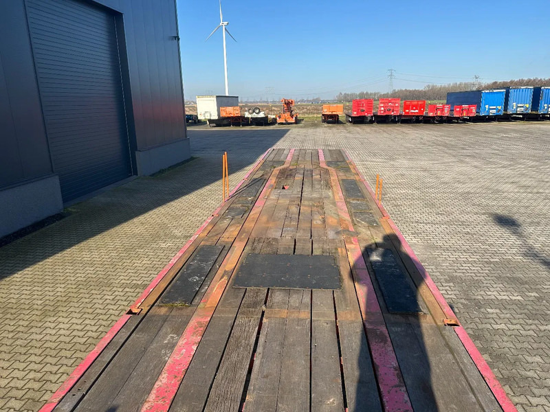Dropside/ Flatbed semi-trailer MOL 62 tons Ballast trailer, 4 axles, 2 steering axles, Belgium- trailer, 70% tyres: picture 13