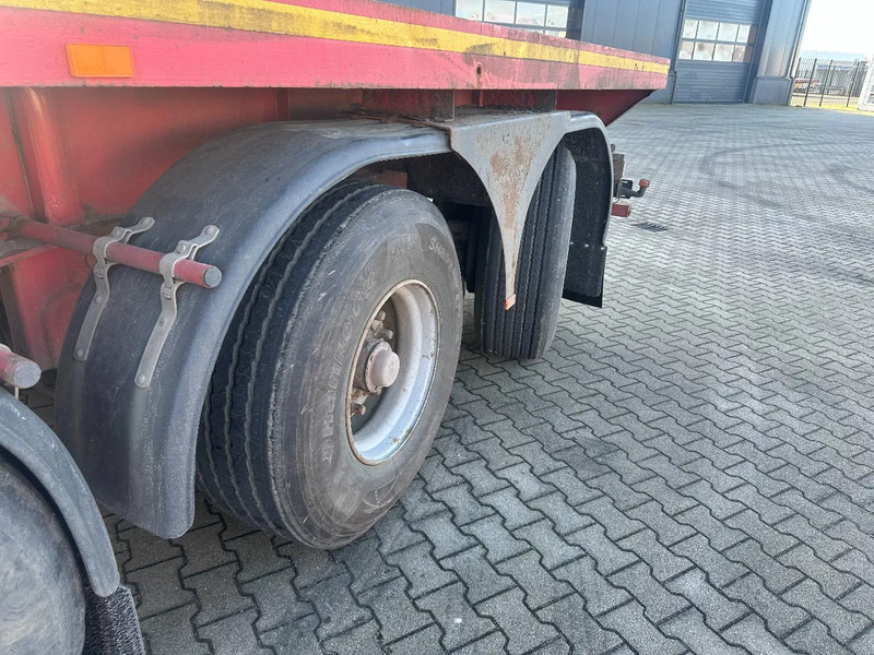 Dropside/ Flatbed semi-trailer MOL 62 tons Ballast trailer, 4 axles, 2 steering axles, Belgium- trailer, 70% tyres: picture 8