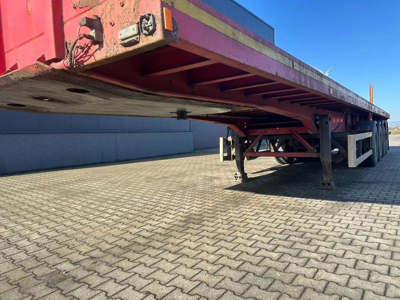 Dropside/ Flatbed semi-trailer MOL 62 tons Ballast trailer, 4 axles, 2 steering axles, Belgium- trailer, 70% tyres: picture 7