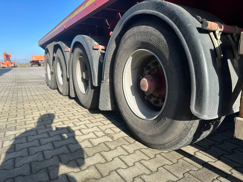 Dropside/ Flatbed semi-trailer MOL 62 tons Ballast trailer, 4 axles, 2 steering axles, Belgium- trailer, 70% tyres: picture 20