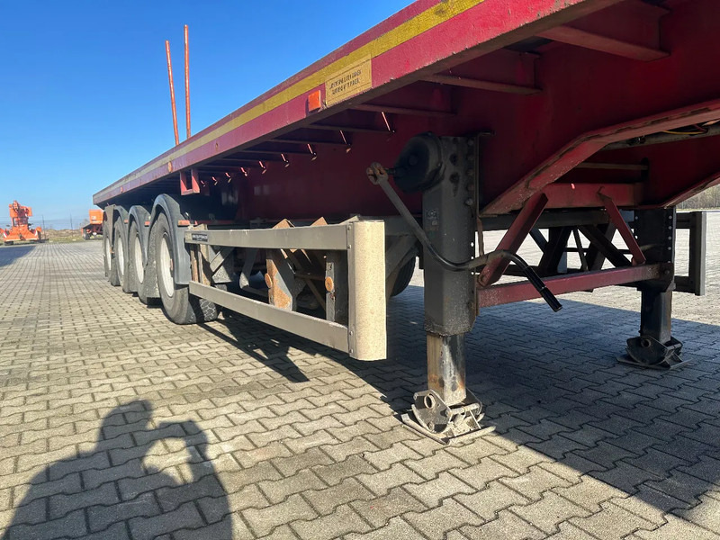 Dropside/ Flatbed semi-trailer MOL 62 tons Ballast trailer, 4 axles, 2 steering axles, Belgium- trailer, 70% tyres: picture 12