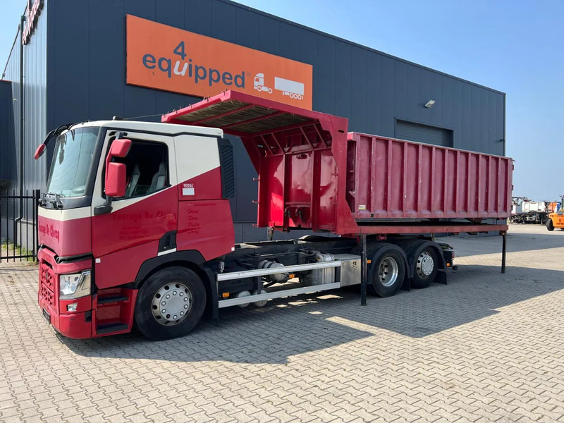 Renault T460 6x2, TIPPING FLATBED + TIPPING BOX (removable), 251.464km - Tipper: picture 1 Renault T460 6x2, TIPPING FLATBED + TIPPING BOX (removable), 251.464km - Tipper: picture 1