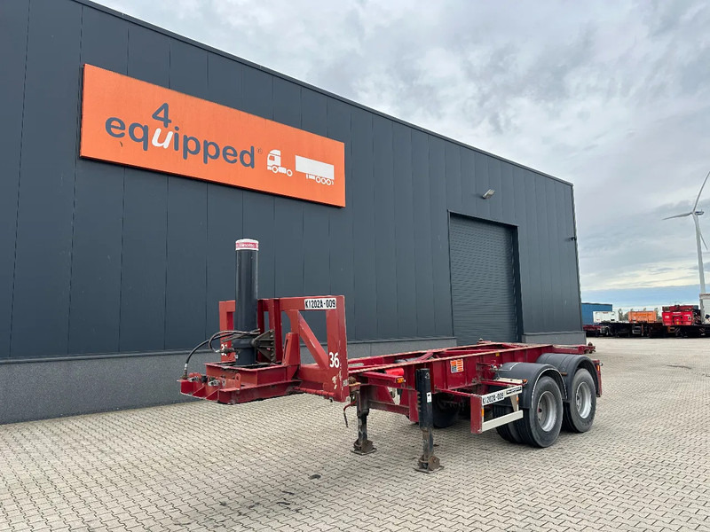 Van Hool 2 AXLE 20FT TIPPING-CHASSIS, TWIN-TIRES, BPW + DRUM, ALCOA - Container transporter/ Swap body semi-trailer: picture 1 Van Hool 2 AXLE 20FT TIPPING-CHASSIS, TWIN-TIRES, BPW + DRUM, ALCOA - Container transporter/ Swap body semi-trailer: picture 1