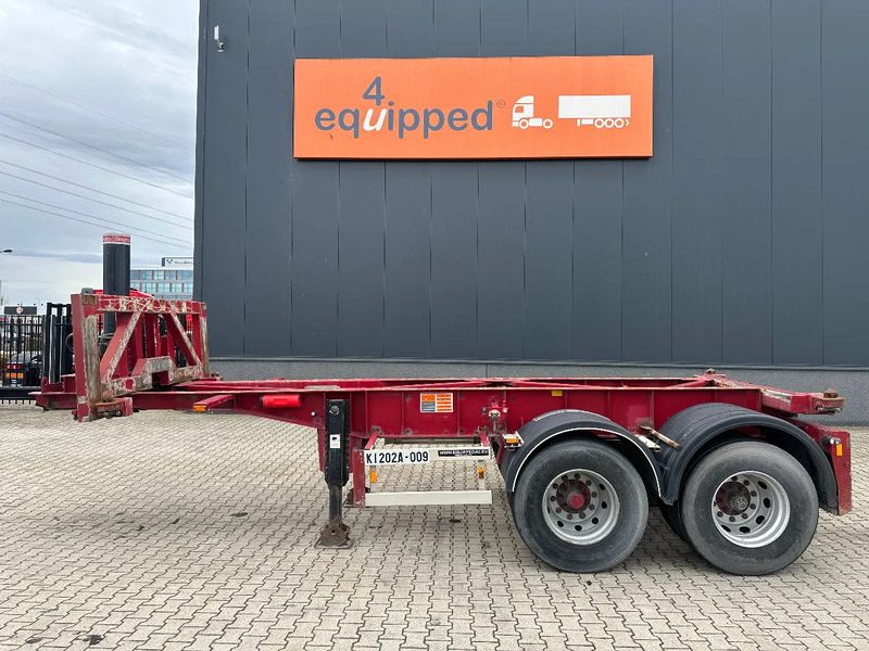 Van Hool 2 AXLE 20FT TIPPING-CHASSIS, TWIN-TIRES, BPW + DRUM, ALCOA - Container transporter/ Swap body semi-trailer: picture 2 Van Hool 2 AXLE 20FT TIPPING-CHASSIS, TWIN-TIRES, BPW + DRUM, ALCOA - Container transporter/ Swap body semi-trailer: picture 2