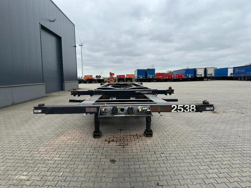 Container transporter/ Swap body semi-trailer Van Hool 20FT Tipping-chassis, ADR (EX/II, EX/III, FL, AT, OX), SAF, 2 liftaxles, APK/ADR: 06-2026: picture 15