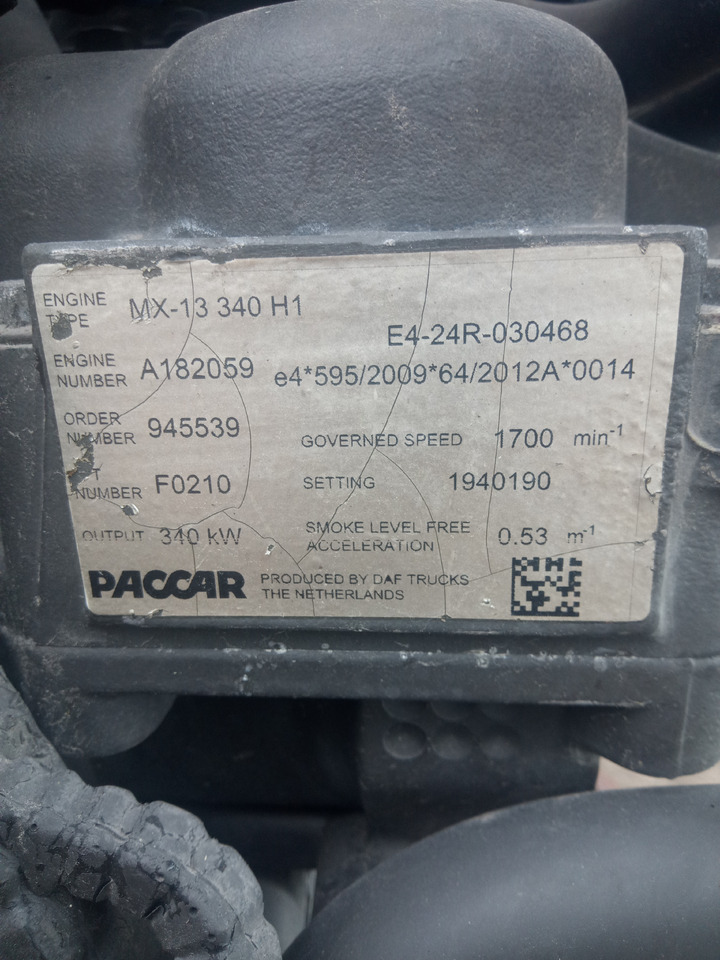 Daf XF106 - Engine: picture 5 Daf XF106 - Engine: picture 5