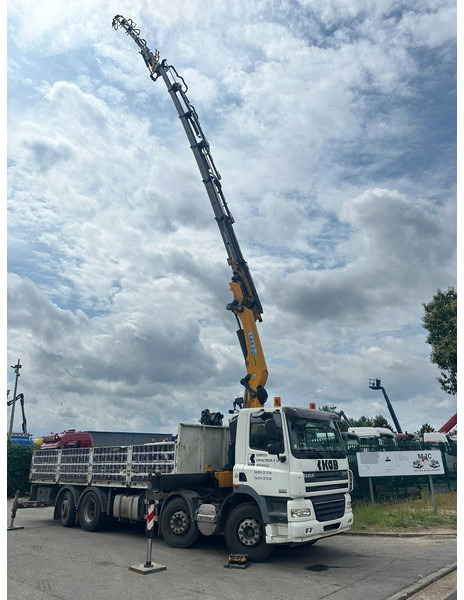 Dropside/ Flatbed truck, Crane truck DAF CF 85.360 8x2 + KRAN (25m!) EFFER 305 6S + JIB 4S + ROTATOR - PLATORM 7m60 - LIFT + STEERING AXLE - EURO 5 - BE: picture 9