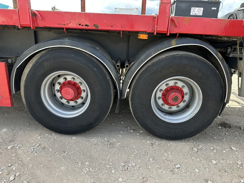 Dropside/ Flatbed semi-trailer Kwb 2-AXLES PLATFORM + CRANE + HIAB 377 E-4 HIPRO + JIB 100X-3 + RADIO + ROTATOR - SAF axles - AIR SUSPENISION - BELGIAN REG.: picture 8
