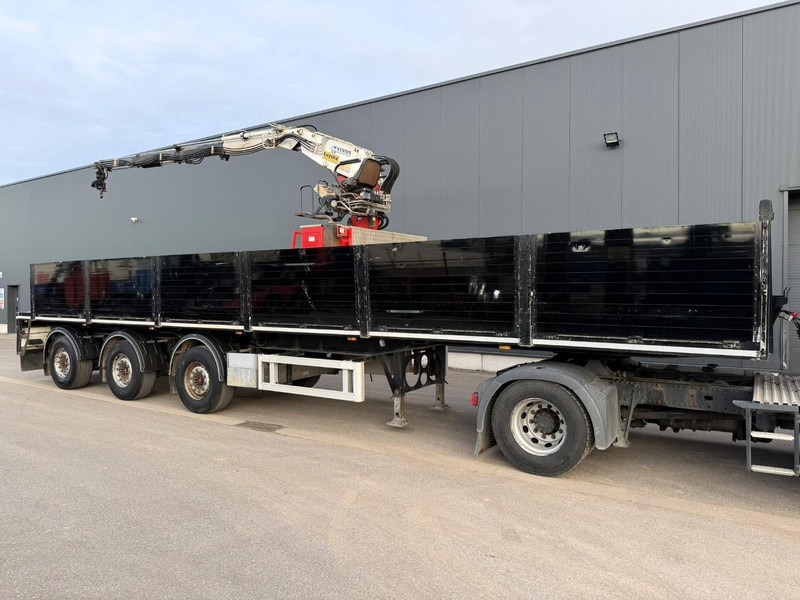Kwb 45T STENENTRAILER / STEENOPLEGGER + KRAAN KENNIS K16R - 71-3 + STABS - 3x EXT + ROTATOR - SMARTBOARD - 2x STUURASSEN - SCHIJFREMMEN - SAF ASSEN - BELGISCHE PAPIEREN - Dropside/ Flatbed semi-trailer: picture 2 Kwb 45T STENENTRAILER / STEENOPLEGGER + KRAAN KENNIS K16R - 71-3 + STABS - 3x EXT + ROTATOR - SMARTBOARD - 2x STUURASSEN - SCHIJFREMMEN - SAF ASSEN - BELGISCHE PAPIEREN - Dropside/ Flatbed semi-trailer: picture 2