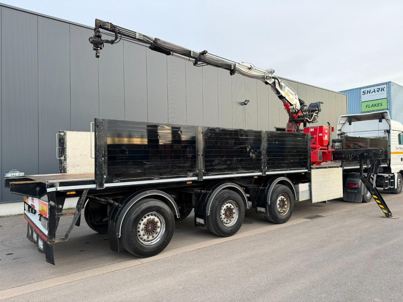 Kwb 45T STENENTRAILER / STEENOPLEGGER + KRAAN KENNIS K16R - 71-3 + STABS - 3x EXT + ROTATOR - SMARTBOARD - 2x STUURASSEN - SCHIJFREMMEN - SAF ASSEN - BELGISCHE PAPIEREN - Dropside/ Flatbed semi-trailer: picture 4 Kwb 45T STENENTRAILER / STEENOPLEGGER + KRAAN KENNIS K16R - 71-3 + STABS - 3x EXT + ROTATOR - SMARTBOARD - 2x STUURASSEN - SCHIJFREMMEN - SAF ASSEN - BELGISCHE PAPIEREN - Dropside/ Flatbed semi-trailer: picture 4