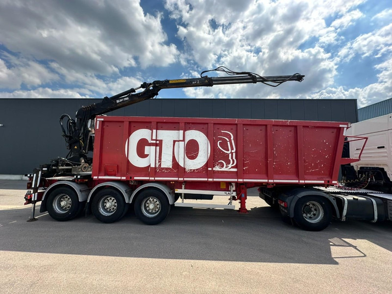 LAG 3-AXLES ALU BOX + CRANE JONSORED 1090 DT-CORTO + CABIN - 2x EXTENDABLE - 5/6 F - BELGIAN PAPERS - Dropside/ Flatbed semi-trailer: picture 3 LAG 3-AXLES ALU BOX + CRANE JONSORED 1090 DT-CORTO + CABIN - 2x EXTENDABLE - 5/6 F - BELGIAN PAPERS - Dropside/ Flatbed semi-trailer: picture 3