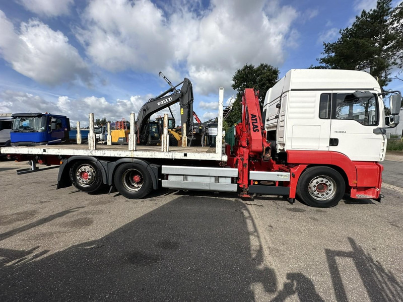 MAN TG 360 A 6x2 + KRAN ATLAS 100.1 A3 - PLATFORM 5m80 - E3 - LIFT-AXLE - FULL AIR SUSPENSION - ZF AS TRONIC - BE TRUCK - Dropside/ Flatbed truck, Crane truck: picture 4 MAN TG 360 A 6x2 + KRAN ATLAS 100.1 A3 - PLATFORM 5m80 - E3 - LIFT-AXLE - FULL AIR SUSPENSION - ZF AS TRONIC - BE TRUCK - Dropside/ Flatbed truck, Crane truck: picture 4