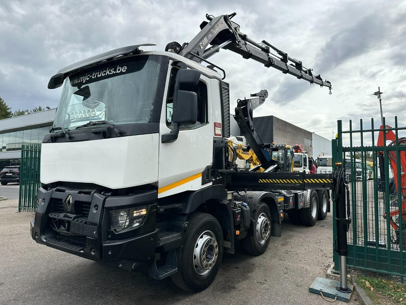 Renault C460 8x4 + (19m!) KRAN HIAB 288 E-6 HIDUO - RADIO - 5/6 F - STEEL SPRING / HUB REDUCTION - BE TRUCK - Hook lift truck, Crane truck: picture 3 Renault C460 8x4 + (19m!) KRAN HIAB 288 E-6 HIDUO - RADIO - 5/6 F - STEEL SPRING / HUB REDUCTION - BE TRUCK - Hook lift truck, Crane truck: picture 3