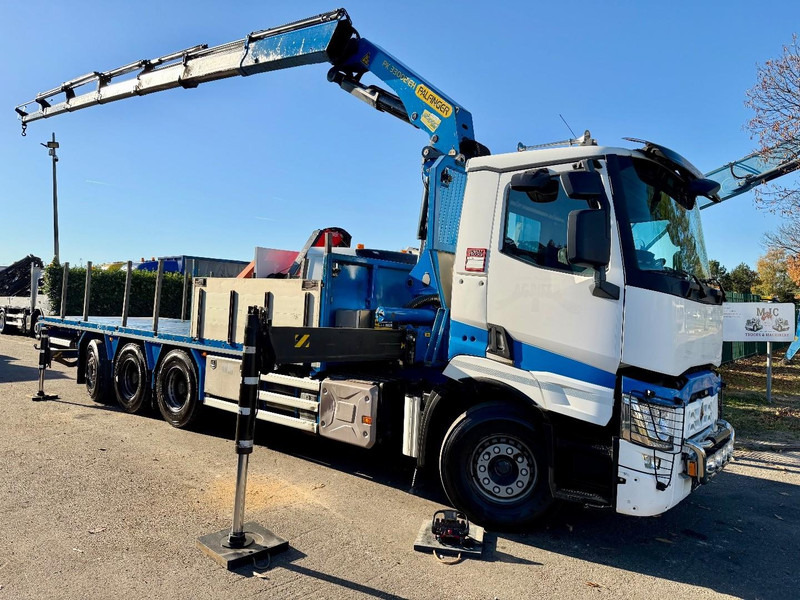 Renault C480 8x4 TRIDEM + CRANE (20m!) PALFINGER PK33002-EH E (6x) - PLATFORM 8m25 - LIFT/STEERING - GOOD TIRES - BE TRUCK - Crane truck: picture 1 Renault C480 8x4 TRIDEM + CRANE (20m!) PALFINGER PK33002-EH E (6x) - PLATFORM 8m25 - LIFT/STEERING - GOOD TIRES - BE TRUCK - Crane truck: picture 1