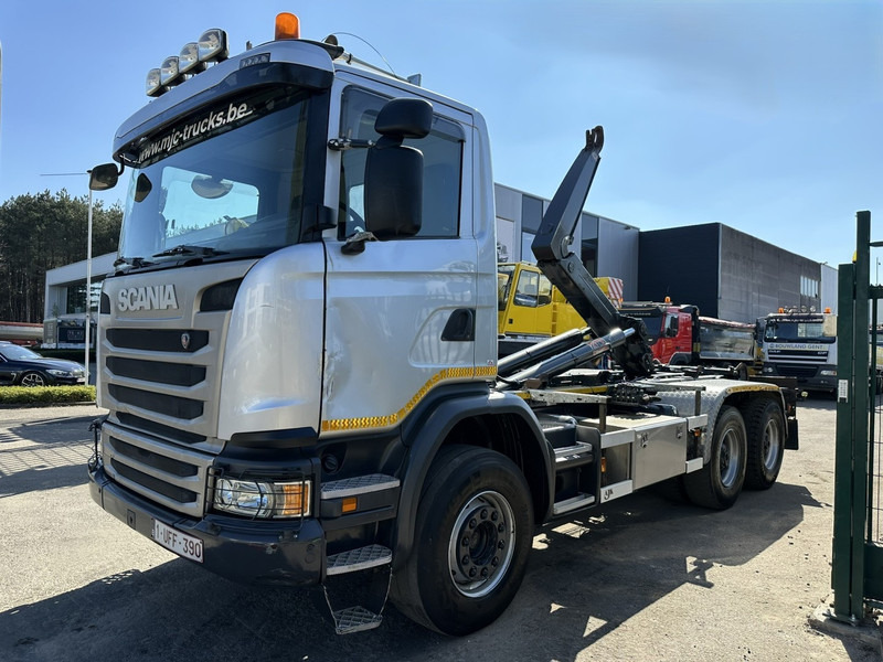 Scania G450 6x4 HOOKLIFT / HAAKSYSTEEM AJK 20T - 5760mm - 3m90 WB - HUB REDUCTION / STEEL SUSPENSION - EURO 6 - BE TRUCK - Hook lift truck: picture 3 Scania G450 6x4 HOOKLIFT / HAAKSYSTEEM AJK 20T - 5760mm - 3m90 WB - HUB REDUCTION / STEEL SUSPENSION - EURO 6 - BE TRUCK - Hook lift truck: picture 3