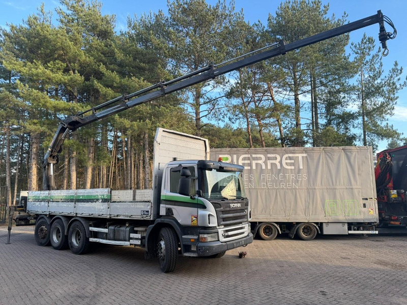 Scania P380 8x4 TRIDEM + CRANE HIAB 166 ES-5 HIPRO - ROTATOR + RADIO - 7m60 PLATFORM - MANUAL - LIFT + STEERING AXLE - Crane truck: picture 1 Scania P380 8x4 TRIDEM + CRANE HIAB 166 ES-5 HIPRO - ROTATOR + RADIO - 7m60 PLATFORM - MANUAL - LIFT + STEERING AXLE - Crane truck: picture 1