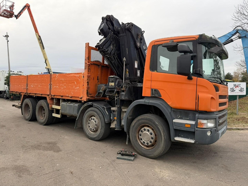 Scania P420 8X4 PRITSCHE + (25m) KRAN HIAB 422 E-5 HIPRO + JIB 100X-4 - RETARDER - *284.000km* - MANUAL - STEEL SPRING - EURO 3 - BE TRUCK - Dropside/ Flatbed truck, Crane truck: picture 1 Scania P420 8X4 PRITSCHE + (25m) KRAN HIAB 422 E-5 HIPRO + JIB 100X-4 - RETARDER - *284.000km* - MANUAL - STEEL SPRING - EURO 3 - BE TRUCK - Dropside/ Flatbed truck, Crane truck: picture 1