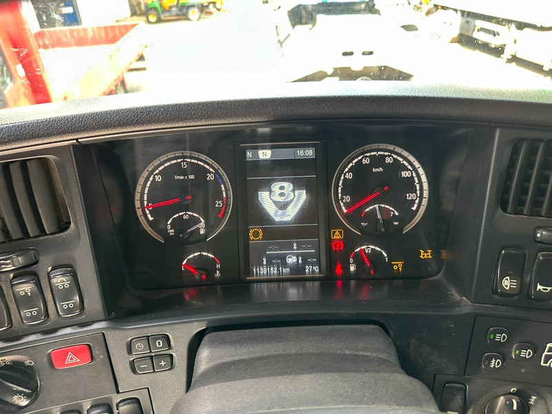 Hook lift truck, Crane truck Scania R580 6X2 V8 HOOKLIFT + CRANE HIAB 211 E-4 HIPRO - ROTATOR - RETARDER - RADIO - NL TRUCK: picture 11