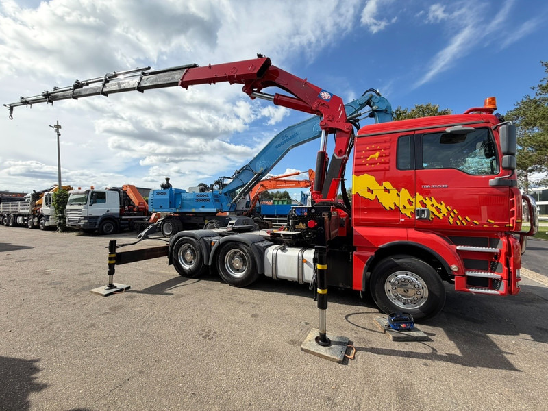 Tractor unit MAN TGA 33.530 6x4 - 90T ZSM + KRAN HMF 3720 K6 (17.3m) - RETARDER - MANUAL ZF - EURO 3 - 590.000km - ALCOA -  BIG AXLES HUB REDUCTION - BE TRUCK - TOP CONDITION: picture 19