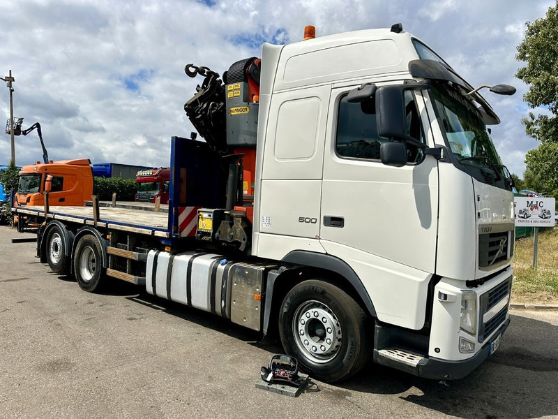 Volvo FH 500 6X2 + CRANE PALFINGER PK50002 E 6x - RETARDER - PLATFORM 6m20 - TWISTLOCKS 20' - 561.000km - EURO 5 - Crane truck: picture 2 Volvo FH 500 6X2 + CRANE PALFINGER PK50002 E 6x - RETARDER - PLATFORM 6m20 - TWISTLOCKS 20' - 561.000km - EURO 5 - Crane truck: picture 2