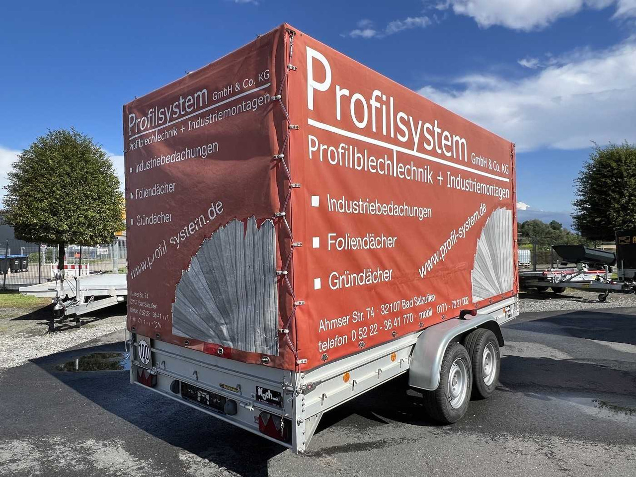 KOCH 10.26 mit Spriegel und Plane Kastenanhänger - Curtainsider trailer: picture 2 KOCH 10.26 mit Spriegel und Plane Kastenanhänger - Curtainsider trailer: picture 2