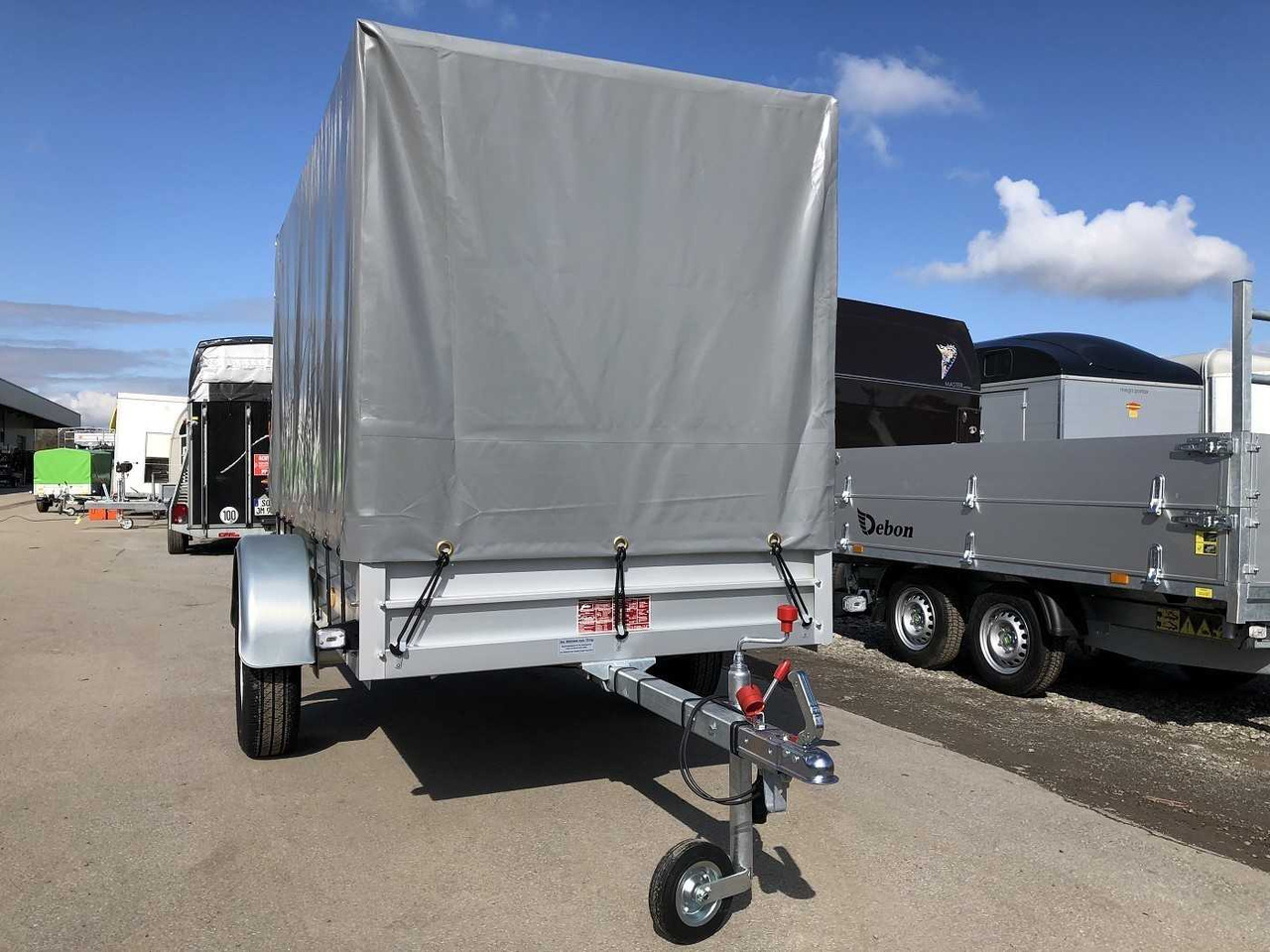KOCH U4 mit Plane 1500 grau Kastenanhänger ungebremst - Car trailer: picture 2 KOCH U4 mit Plane 1500 grau Kastenanhänger ungebremst - Car trailer: picture 2