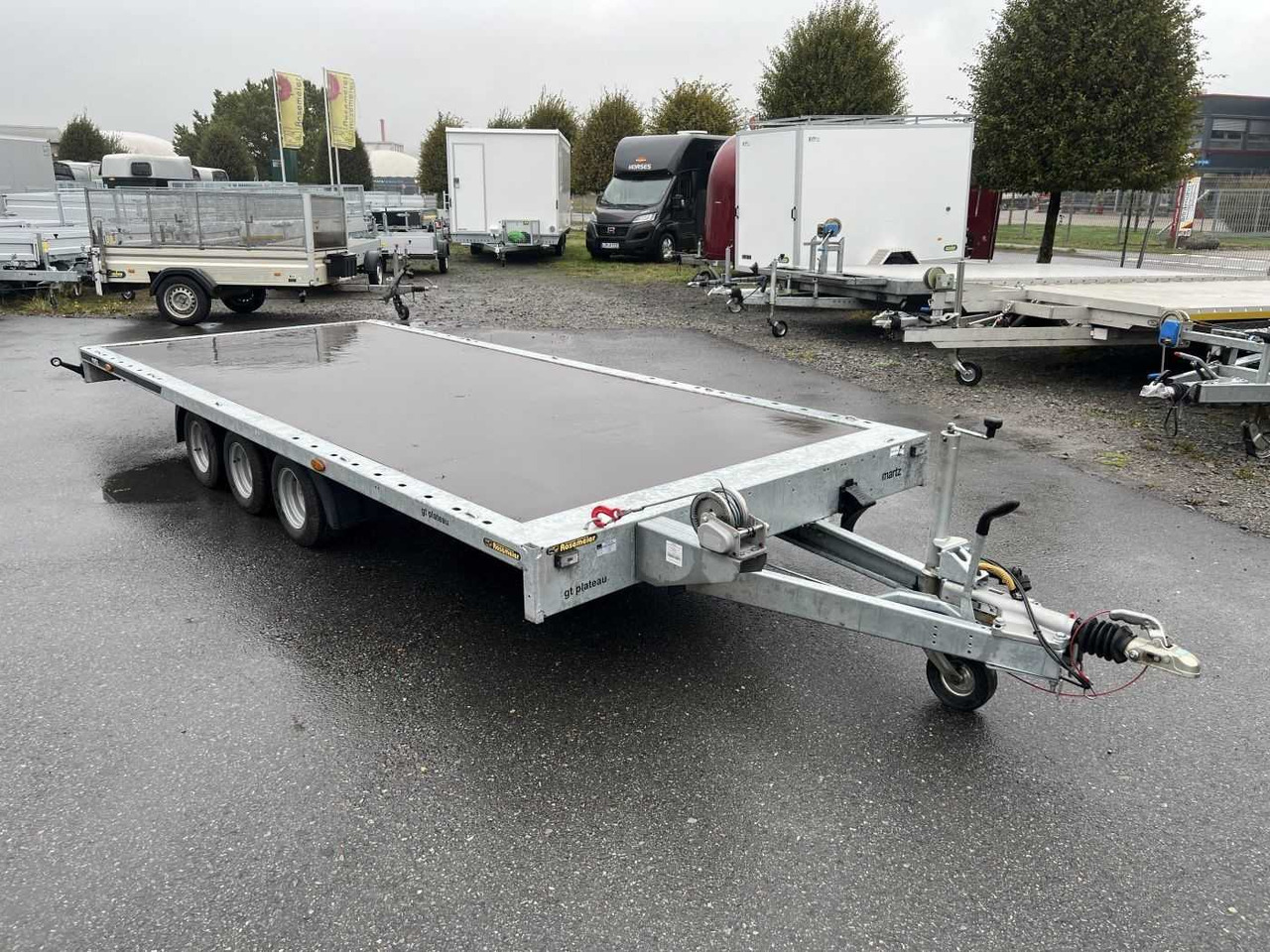 MARTZ GT Plateau 500/3 S 3,5T Holz Plattformanhänger - Autotransporter trailer: picture 1 MARTZ GT Plateau 500/3 S 3,5T Holz Plattformanhänger - Autotransporter trailer: picture 1