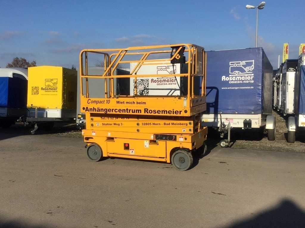 New Scissor lift Scherenbühne Compact 8 Sonderanhänger Mietgerät: picture 13