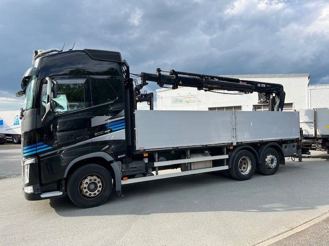 Volvo FH500 Baustoff LKW Hiap 177K Top gepflegt - Dropside/ Flatbed truck, Crane truck: picture 1 Volvo FH500 Baustoff LKW Hiap 177K Top gepflegt - Dropside/ Flatbed truck, Crane truck: picture 1
