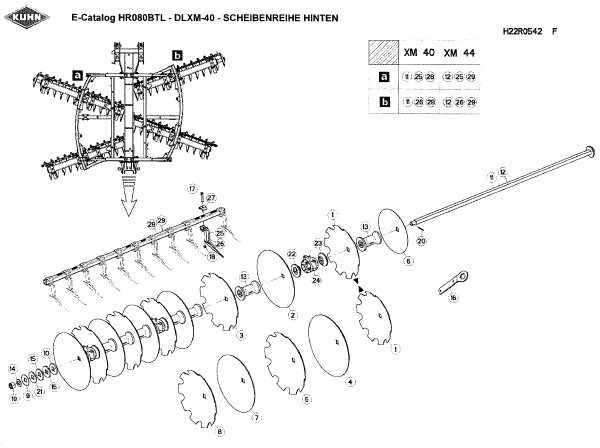 Kuhn Scheiben gezackt und rund - Soil tillage equipment: picture 1 Kuhn Scheiben gezackt und rund - Soil tillage equipment: picture 1