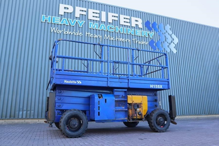Haulotte H15SX New Tyres, Diesel, 4x4 Drive, 15 Working Hei  - Scissor lift: picture 1 Haulotte H15SX New Tyres, Diesel, 4x4 Drive, 15 Working Hei  - Scissor lift: picture 1