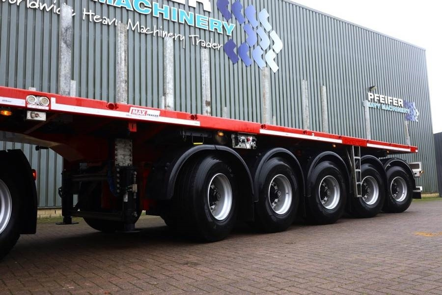 MAX Trailer MAX410 The MAX410 with hydro-mechanical" steering - Dropside/ Flatbed semi-trailer: picture 2 MAX Trailer MAX410 The MAX410 with hydro-mechanical" steering - Dropside/ Flatbed semi-trailer: picture 2