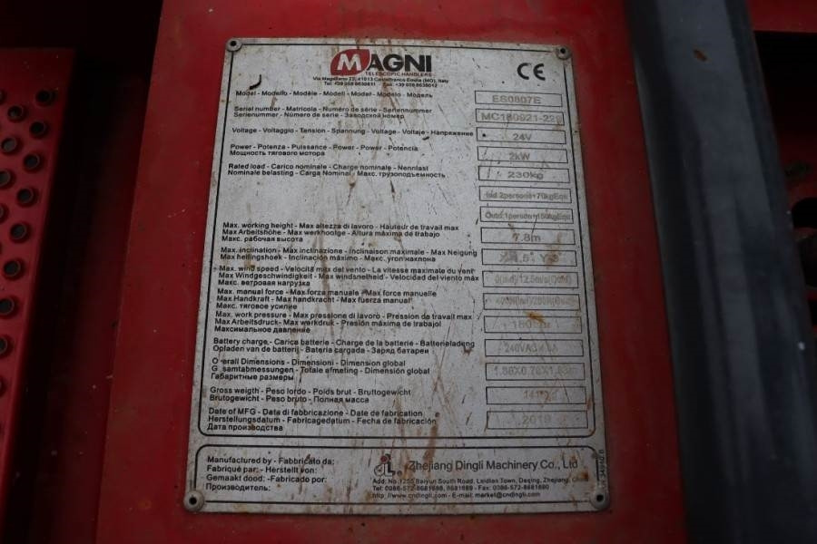 Magni ES0807E Available Directly From Stock, Electric, 7 - Scissor lift: picture 4 Magni ES0807E Available Directly From Stock, Electric, 7 - Scissor lift: picture 4