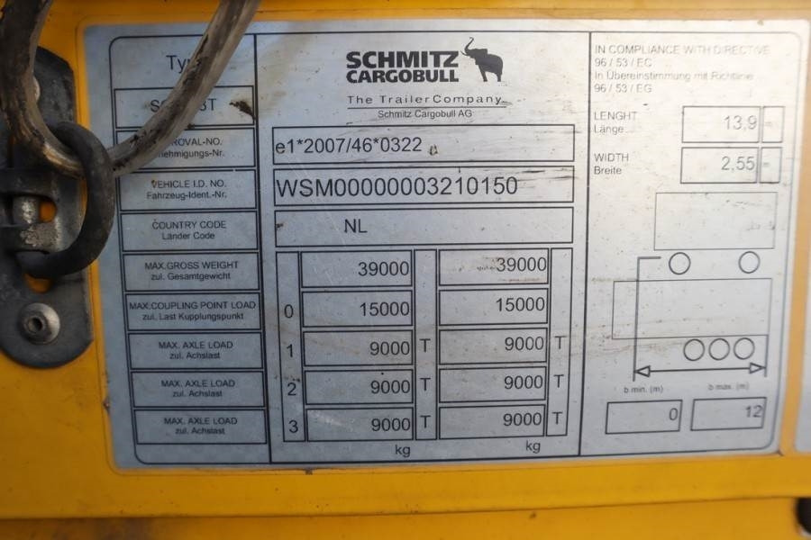 Schmitz CARG SCB3ST CoC Documents, TuV Loading Certificate on lease Schmitz CARG SCB3ST CoC Documents, TuV Loading Certificate: picture 6 Schmitz CARG SCB3ST CoC Documents, TuV Loading Certificate on lease Schmitz CARG SCB3ST CoC Documents, TuV Loading Certificate: picture 6