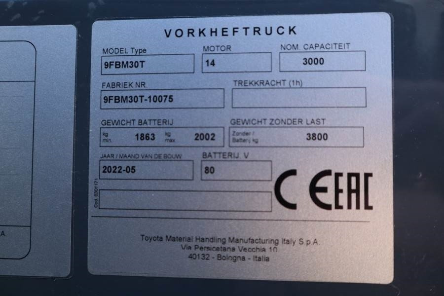 Diesel forklift Toyota 9FBM30T Valid inspection, *Guarantee! Electric, 47: picture 6