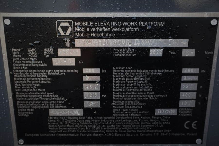 XCMG XGS28E Valid inspection, *Guarantee! Diesel, 4x4 D - Telescopic boom: picture 5 XCMG XGS28E Valid inspection, *Guarantee! Diesel, 4x4 D - Telescopic boom: picture 5