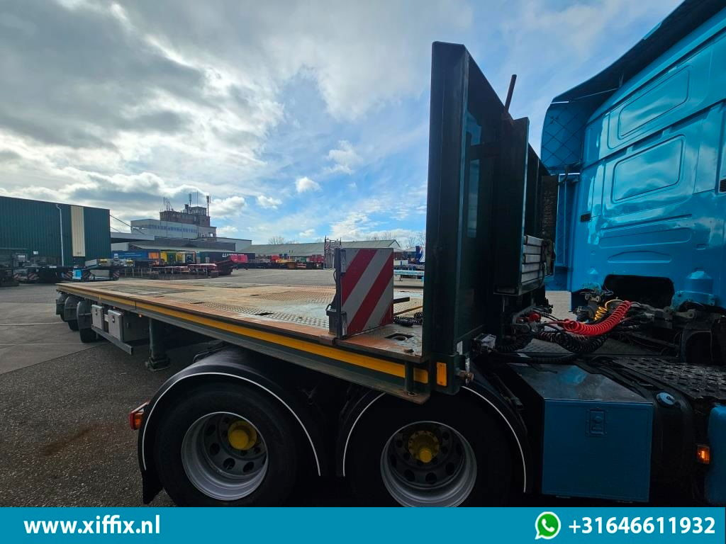 Dropside/ Flatbed semi-trailer Broshuis 3-ass. Vlakke uitschuifbare Mega oplegger / 3x gestuurd: picture 7 Dropside/ Flatbed semi-trailer Broshuis 3-ass. Vlakke uitschuifbare Mega oplegger / 3x gestuurd: picture 7