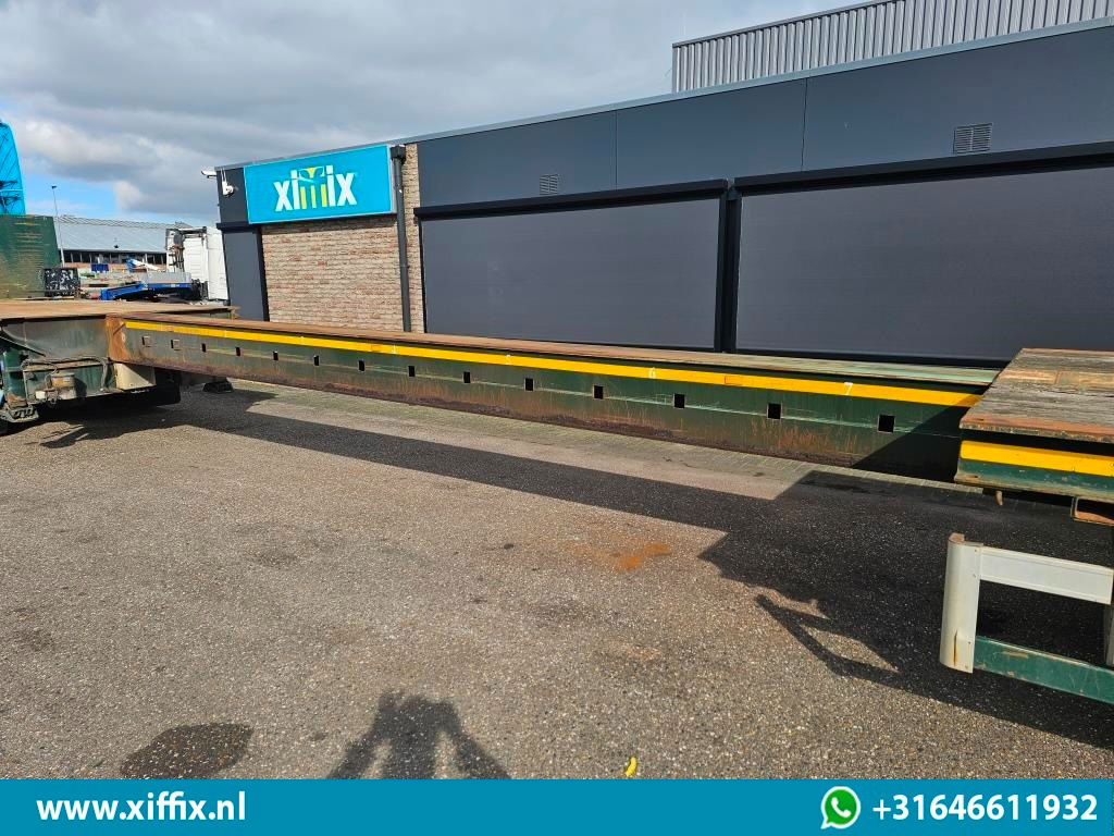 Dropside/ Flatbed semi-trailer Broshuis 3-ass. Vlakke uitschuifbare Mega oplegger / 3x gestuurd: picture 6 Dropside/ Flatbed semi-trailer Broshuis 3-ass. Vlakke uitschuifbare Mega oplegger / 3x gestuurd: picture 6