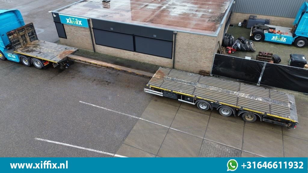 ES-GE 3-ass. Vlakke uitschuifbare Mega oplegger / Naloop gestuurd - Dropside/ Flatbed semi-trailer: picture 2 ES-GE 3-ass. Vlakke uitschuifbare Mega oplegger / Naloop gestuurd - Dropside/ Flatbed semi-trailer: picture 2