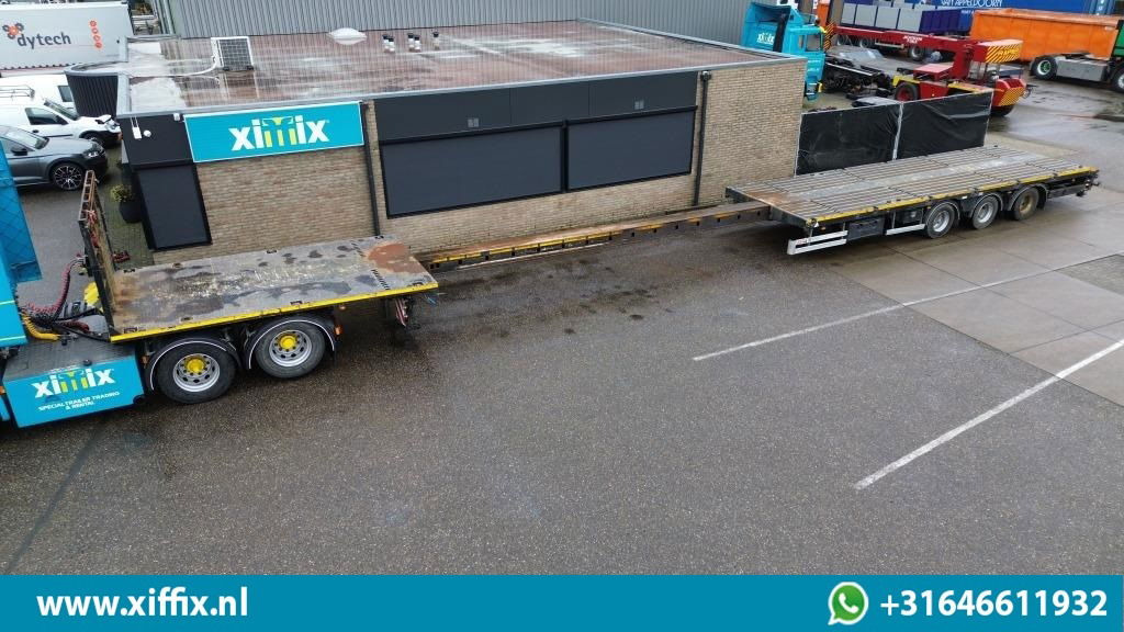 ES-GE 3-ass. Vlakke uitschuifbare Mega oplegger / Naloop gestuurd - Dropside/ Flatbed semi-trailer: picture 1 ES-GE 3-ass. Vlakke uitschuifbare Mega oplegger / Naloop gestuurd - Dropside/ Flatbed semi-trailer: picture 1
